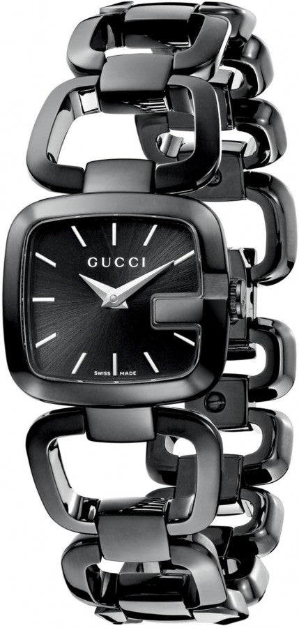  Shop Authentic Gucci G Gucci 125 G Series Bracelet Black Dial Watch For Women - YA125403 - Luxxuri