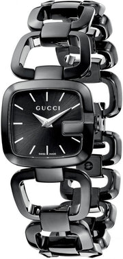  Shop Authentic Gucci G Gucci 125 G Series Bracelet Black Dial Watch For Women - YA125403 - Luxxuri