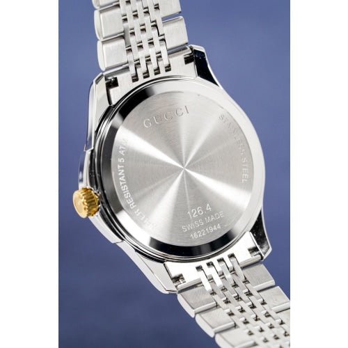  Shop Authentic Gucci G Timeless Silver Dial Two Tone Steel Strap Watch For Men - YA126409 - Luxxuri