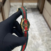  Shop Authentic Gucci G Timeless Quartz Green & Red Dial Green & Red NATO Strap Watch For Men - YA126487A - Luxxuri
