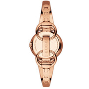  Shop Authentic Gucci Guccissima Collection Quartz Black Dial Rose Gold Steel Strap Watch For Women - YA134509 - Luxxuri