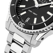 Shop Authentic Gucci Dive Black Dial Silver Steel Strap Watch For Women - YA136403 - Luxxuri