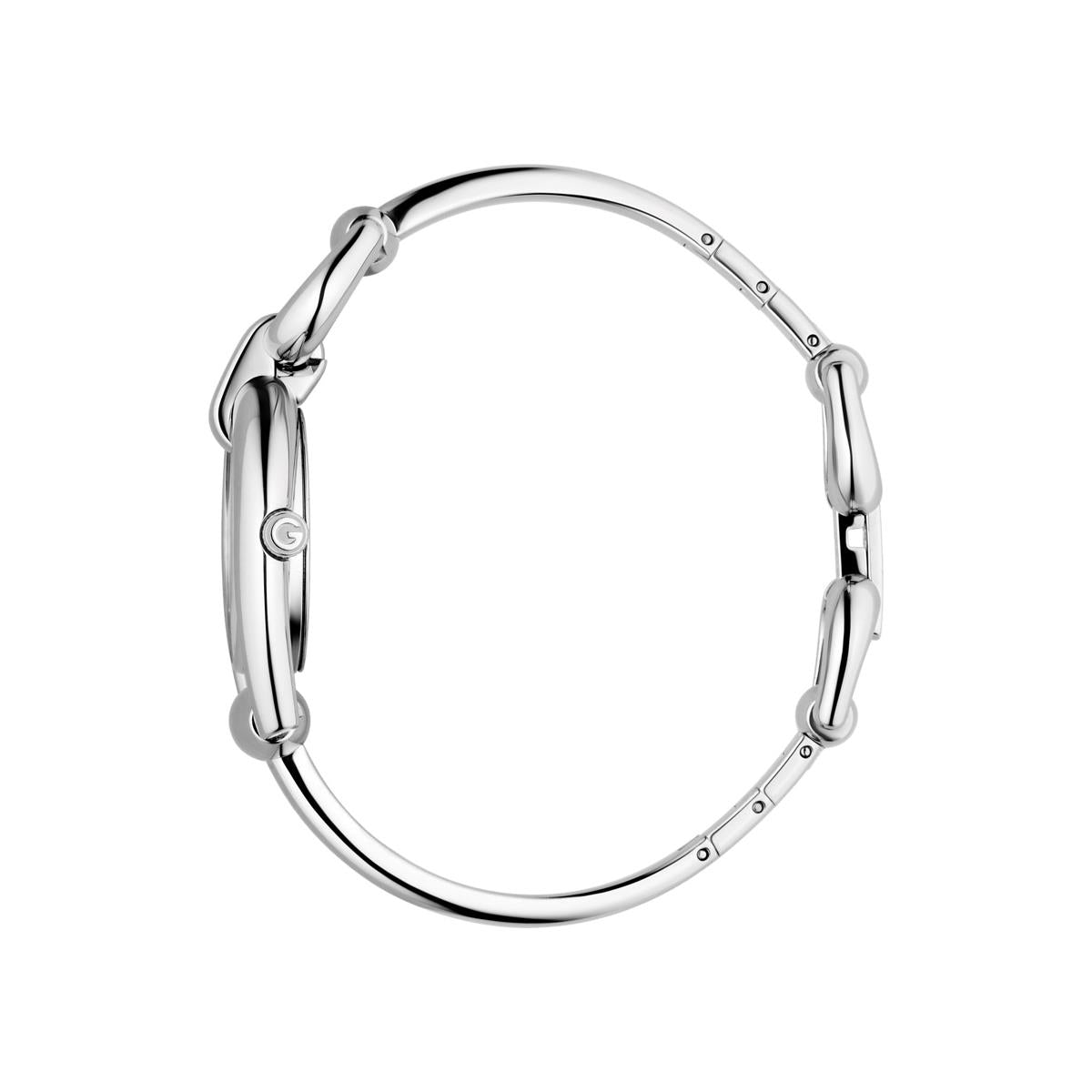  Shop Authentic Gucci Horsebit Quartz Red Dial Silver Steel Strap Watch For Women - YA139502 - Luxxuri