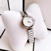  Shop Authentic Gucci Diamantissima Quartz White Dial Silver Steel Strap Watch For Women - YA141402 - Luxxuri