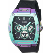  Shop Authentic Guess Phoenix Multifunction Black Dial Black Rubber Strap Watch for Men - GW0202G5 - Luxxuri