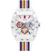  Shop Authentic Guess Phoenix Analog White Dial White Silicone Strap Watch for Men - GW0720G1 - Luxxuri
