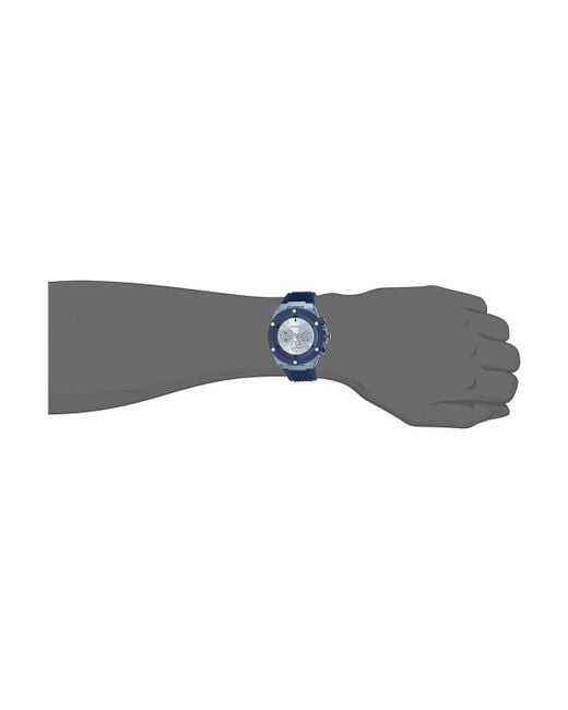  Shop Authentic Guess Poseidon Blue Dial Blue Rubber Strap Watch for Men - GW0057G3 - Luxxuri