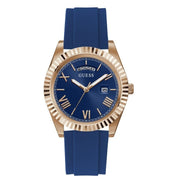  Shop Authentic Guess Connoisseur Blue Dial Blue Silicone Strap Watch For Men - GW0335G2 - Luxxuri