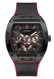  Shop Authentic Guess Phoenix Multifunction Black Dial Black & Red Rubber Strap Watch for Men - GW0202G7 - Luxxuri