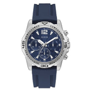  Shop Authentic Guess Commander Blue Dial Blue Rubber Strap Watch for Men - GW0211G1 - Luxxuri
