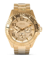  Shop Authentic Guess BFF Multifunction Gold Dial Gold Steel Strap Watch for Men - W0231L2 - Luxxuri