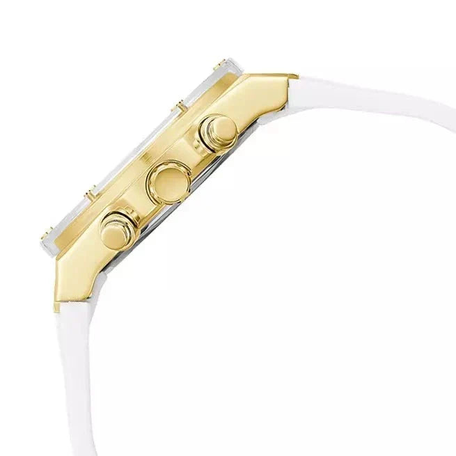  Shop Authentic Guess Athena White Dial White Rubber Strap Watch for Women - GW0409L2 - Luxxuri