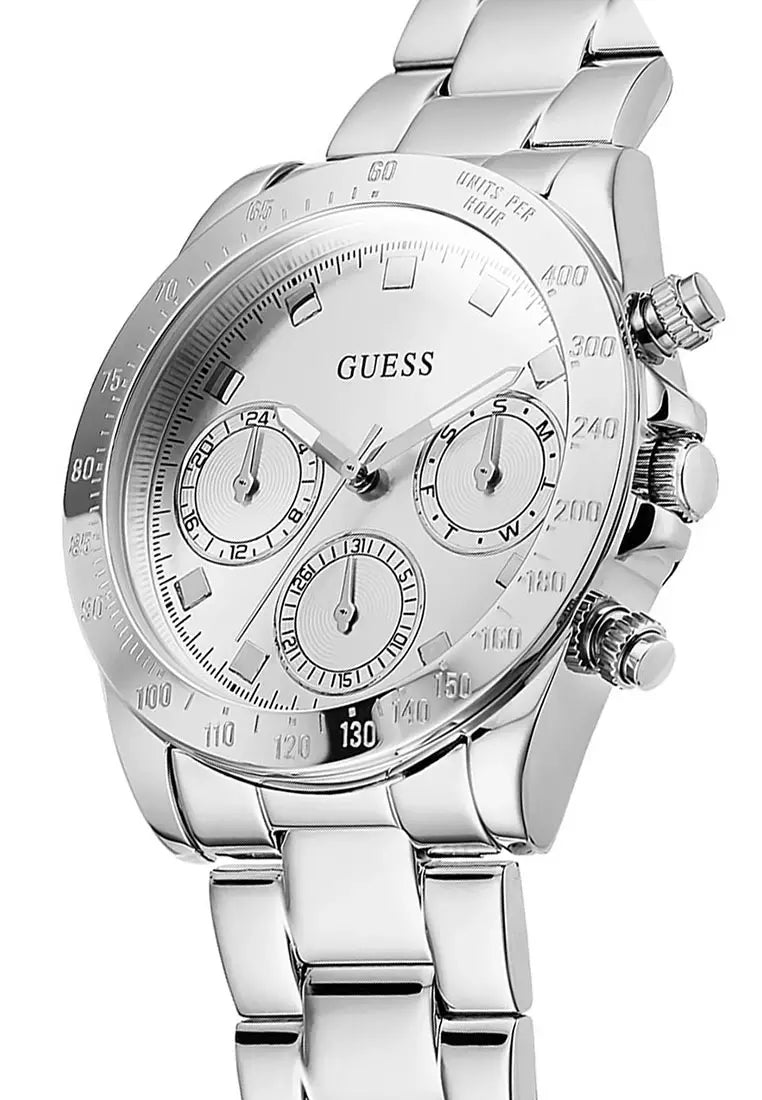  Shop Authentic Guess Eclipse Multi Function Silver Dial Silver Steel Strap Watch for Women - GW0314L1 - Luxxuri