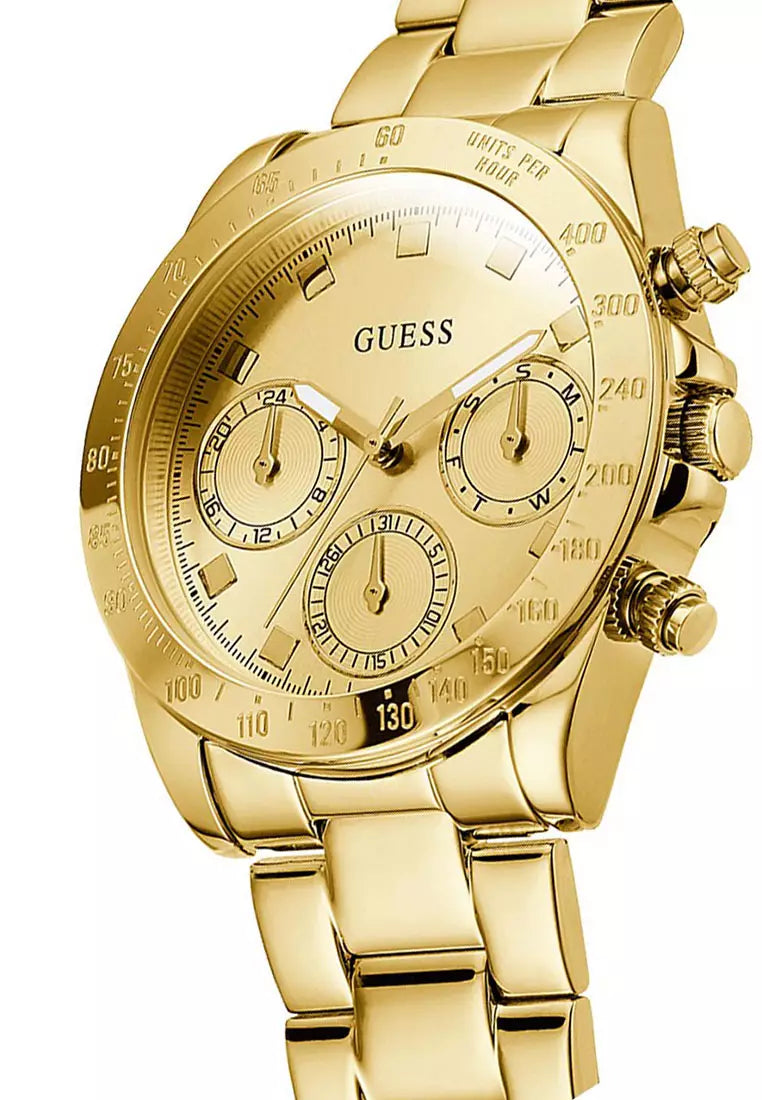  Shop Authentic Guess Eclipse Gold Dial Gold Steel Strap Watch for Women - GW0314L2 - Luxxuri