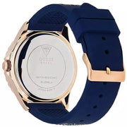  Shop Authentic Guess Swirl Analog Quartz White Dial Blue Rubber Strap Watch for Women - W1096L4 - Luxxuri