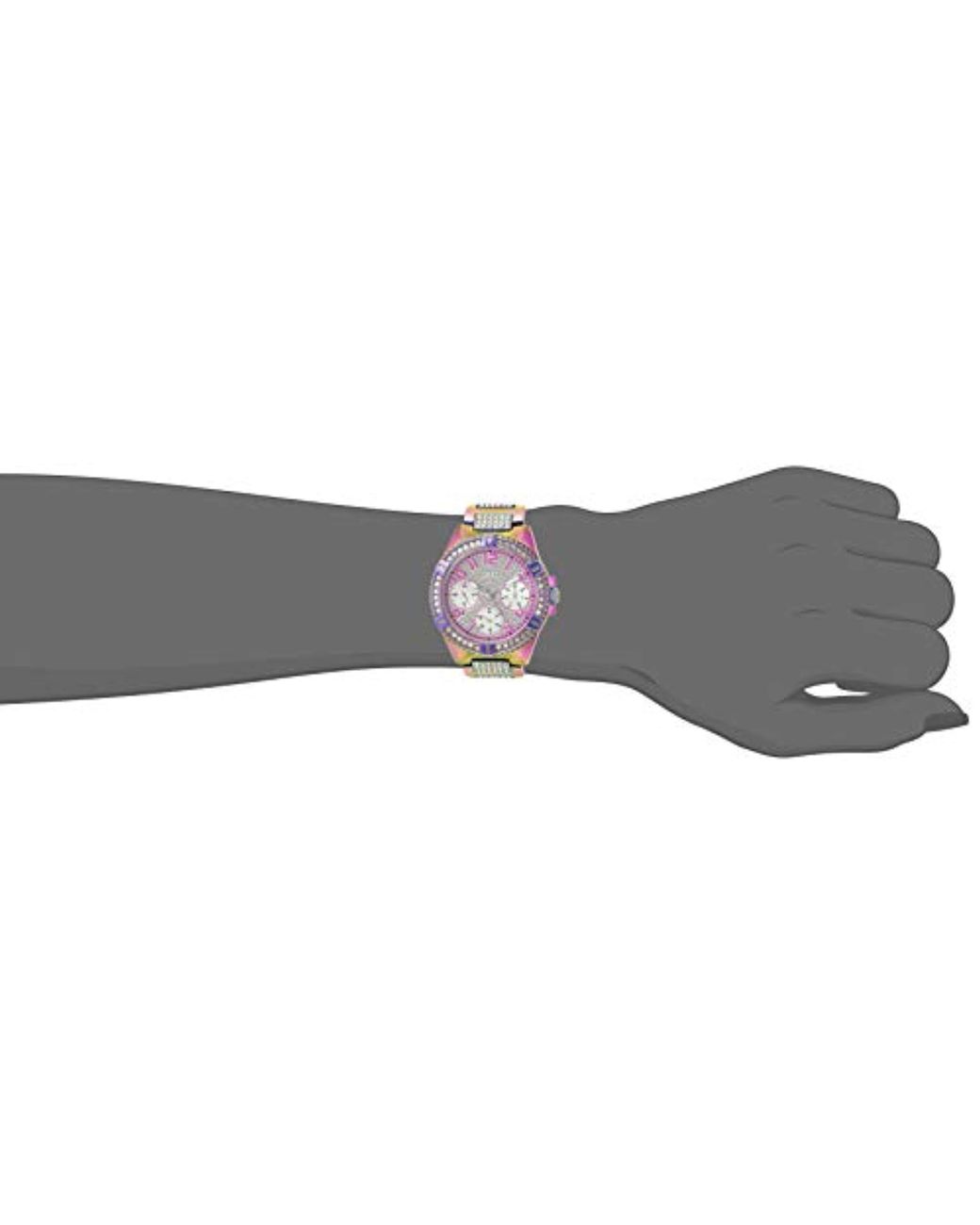  Shop Authentic Guess Lady Frontier Diamonds Silver Dial Multicolor Steel Strap Watch for Women - GW0044L1 - Luxxuri