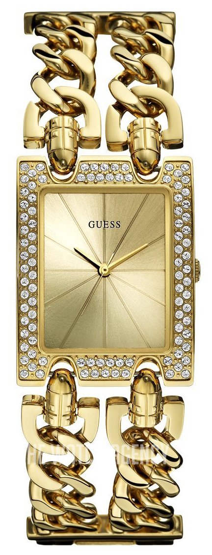  Shop Authentic Guess MOD Heavy Metal Diamonds Gold Dial Gold Steel Strap Watch for Women - W0072L1 - Luxxuri