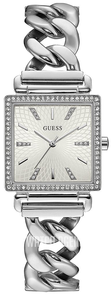  Shop Authentic Guess Vanity Diamonds White Dial Silver Steel Strap Watch for Women - W1030L1 - Luxxuri