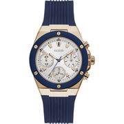  Shop Authentic Guess Athena White Dial White Dial Blue Rubber Strap Watch For Women - GW0030L5 - Luxxuri