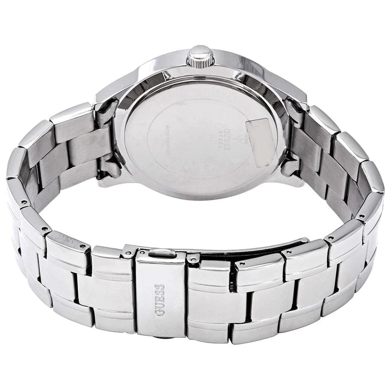  Shop Authentic Guess Bedazzle Diamonds Silver Dial Silver Steel Strap Watch For Women - W1097L1 - Luxxuri
