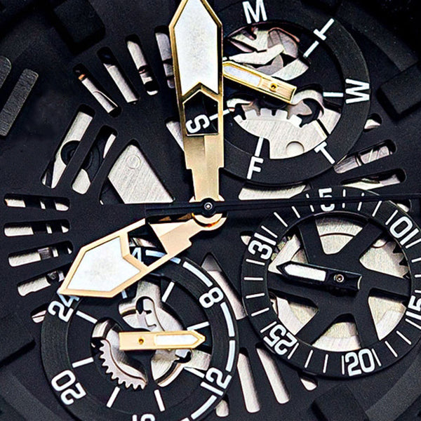  Shop Authentic Guess Analog Multifunction Black Dial Black Mesh Bracelet Watch for Men - GW0368G3 - Luxxuri