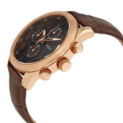  Shop Authentic Guess Analog Chronograph Brown Dial Brown Leather Strap Watch For Men - W14052G2 - Luxxuri