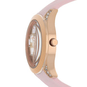  Shop Authentic Guess Clarity Gold Dial Pink Silicone Strap Watch for Women - GW0109L2 - Luxxuri