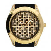  Shop Authentic Guess Clarity Gold Dial Black Silicone Strap Watch for Women - GW0109L1 - Luxxuri