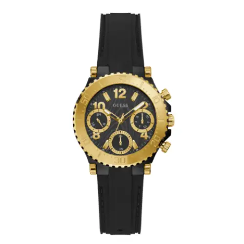  Shop Authentic Guess Cosmic Multifunction Black Dial Black Silicone Strap Watch For Women - GW0466L1 - Luxxuri