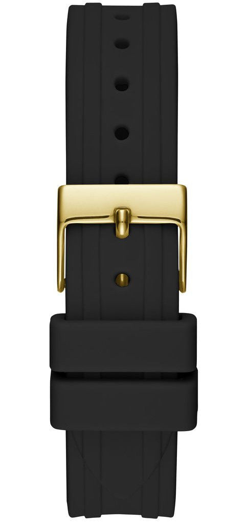  Shop Authentic Guess Cosmo Diamonds Gold Dial Black Rubber Strap Watch for Women - GW0034L1 - Luxxuri