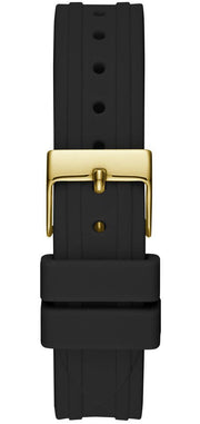  Shop Authentic Guess Cosmo Diamonds Gold Dial Black Rubber Strap Watch for Women - GW0034L1 - Luxxuri