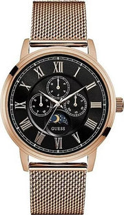 Shop Authentic Guess Delancy Black Dial Rose Gold Mesh Bracelet Watch for Men - W0871G5 - Luxxuri