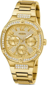  Shop Authentic Guess Duchess Quartz Gold Dial Gold Steel Strap Watch For Women - GW0558L2 - Luxxuri