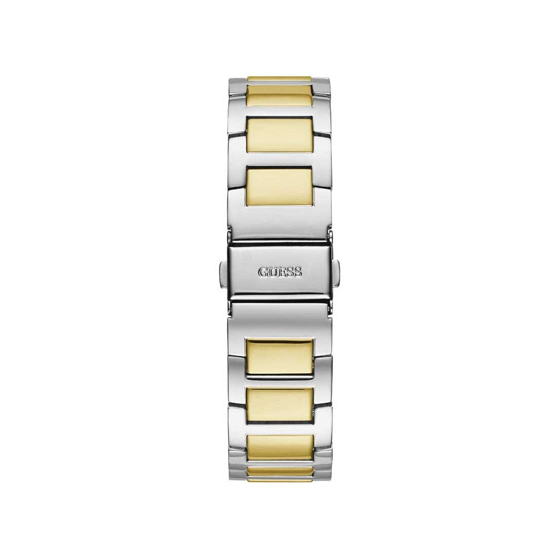  Shop Authentic Guess Frontier Chronograph Crystals Gold Dial Two Tone Steel Strap Watch For Women - W1156L5 - Luxxuri