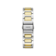  Shop Authentic Guess Frontier Chronograph Crystals Gold Dial Two Tone Steel Strap Watch For Women - W1156L5 - Luxxuri