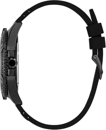  Shop Authentic Guess Frontier Crystals Black Dial Black Silicone Strap Watch For Men - W1132G3 - Luxxuri