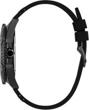  Shop Authentic Guess Frontier Crystals Black Dial Black Silicone Strap Watch For Men - W1132G3 - Luxxuri