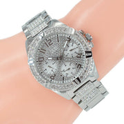  Shop Authentic Guess Frontier Diamonds Silver Dial Silver Steel Strap Watch For Women - W1156L1 - Luxxuri