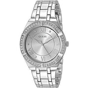  Shop Authentic Guess Cosmo Diamonds Silver Dial Silver Steel Strap Watch For Women - GW0033L1 - Luxxuri