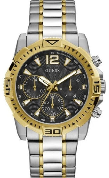  Shop Authentic Guess Commander Chronograph Black Dial Two Tone Steel Strap Watch for Men - GW0056G4 - Luxxuri
