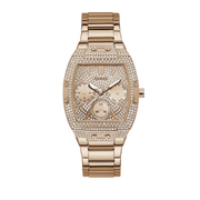  Shop Authentic Guess Raven Diamonds Rose Gold Dial Rose Gold Steel Strap Watch for Women - GW0104L3 - Luxxuri