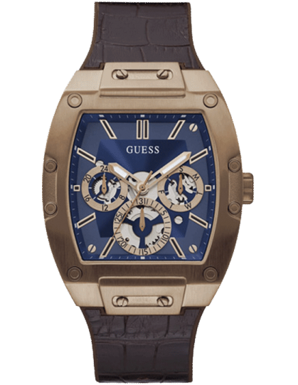  Shop Authentic Guess Phoenix Multifunction Blue Dial Brown Leather Strap Watch for Men - GW0202G2 - Luxxuri