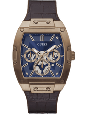  Shop Authentic Guess Phoenix Multifunction Blue Dial Brown Leather Strap Watch for Men - GW0202G2 - Luxxuri