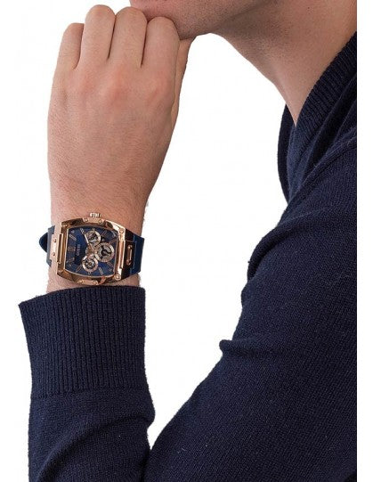  Shop Authentic Guess Phoenix Multifunction Blue Dial Blue Rubber Strap Watch for Men - GW0202G4 - Luxxuri
