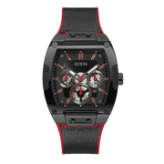  Shop Authentic Guess Phoenix Multifunction Black Dial Black & Red Rubber Strap Watch for Men - GW0202G7 - Luxxuri