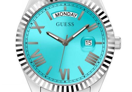  Shop Authentic Guess Luna Quartz Blue Dial Silver Steel Strap Watch For Women - GW0308L4 - Luxxuri