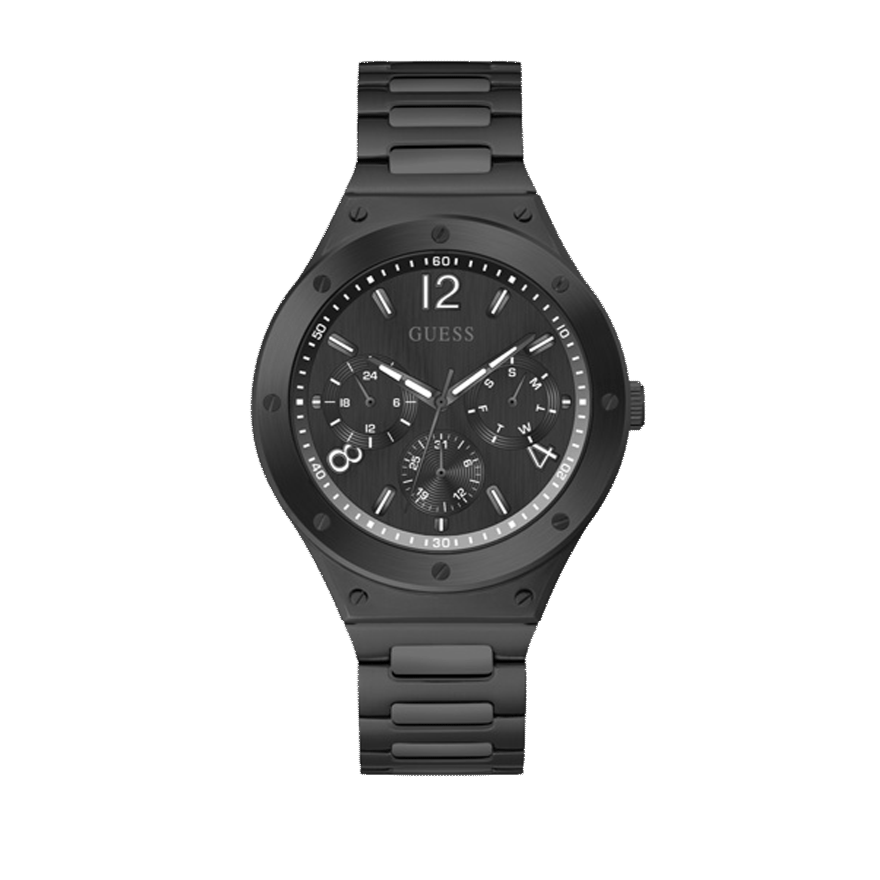  Shop Authentic Guess Scope Multifunction Black Dial Black Steel Strap Watch for Men - GW0454G3 - Luxxuri