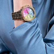  Shop Authentic Guess Confetti Multifunction Multicolor Dial Rose Gold Steel Strap Watch For Women - GW0483L3 - Luxxuri