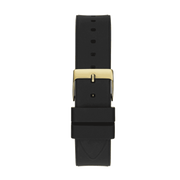  Shop Authentic Guess Duchess Crystals Gold Dial Black Silicon Strap Watch For Women - GW0619L2 - Luxxuri