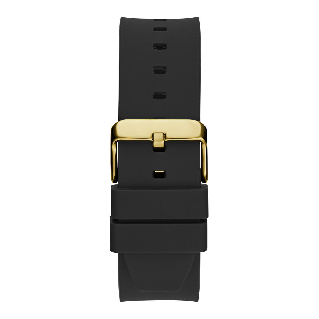  Shop Authentic Guess Zeus Multifunction Crystals Black Dial Black Silicone Strap Watch For Men - GW0208G4 - Luxxuri